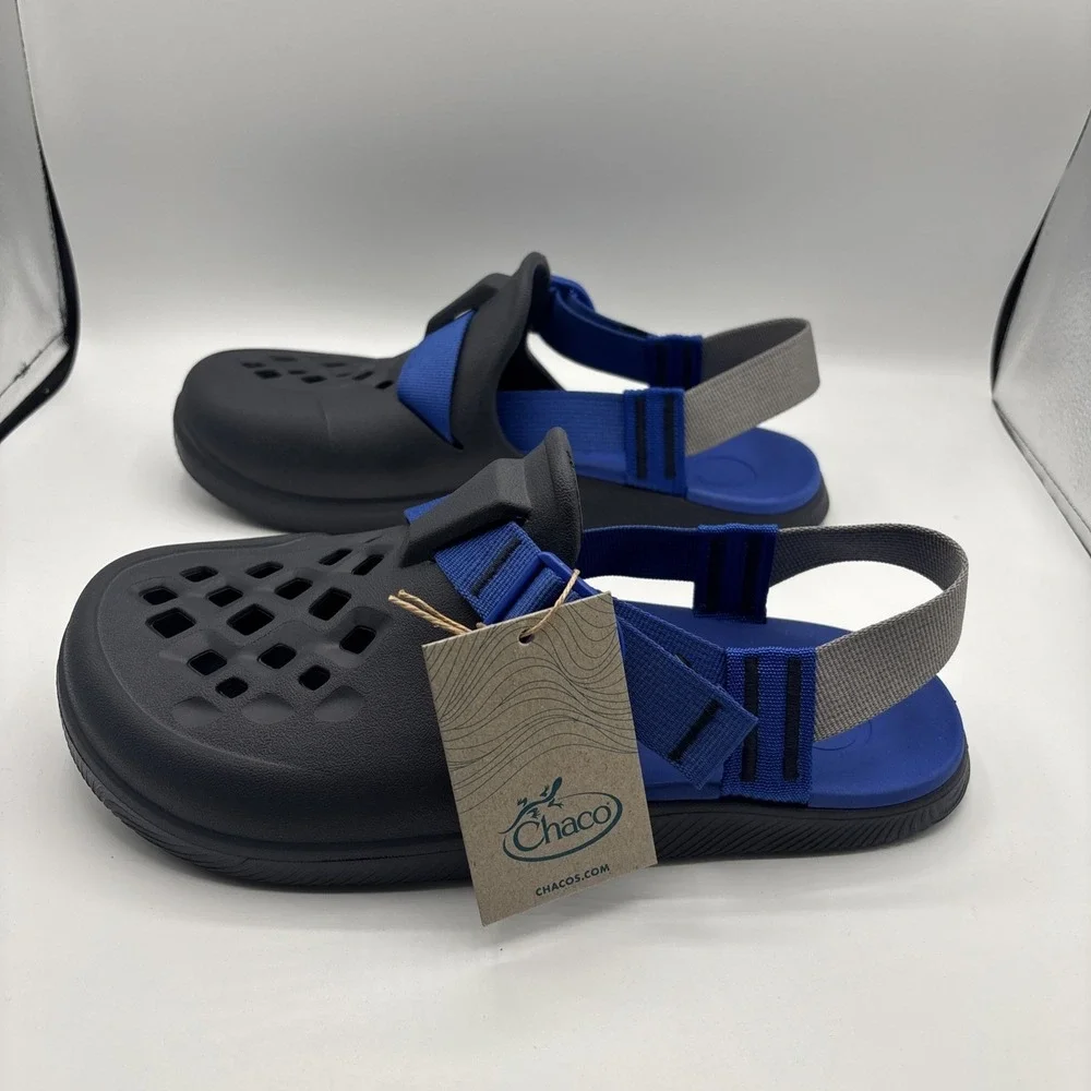 Chaco Chillos Clogs‎ Navy Men's Size 9 Slip-On Comfort Foam Sandals New